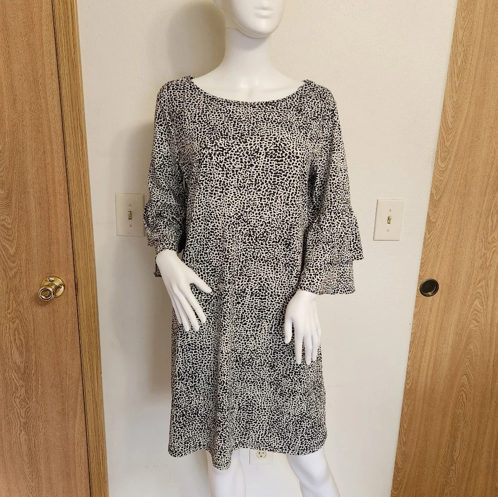 Apt. 9 animal print‎ smock dress size large